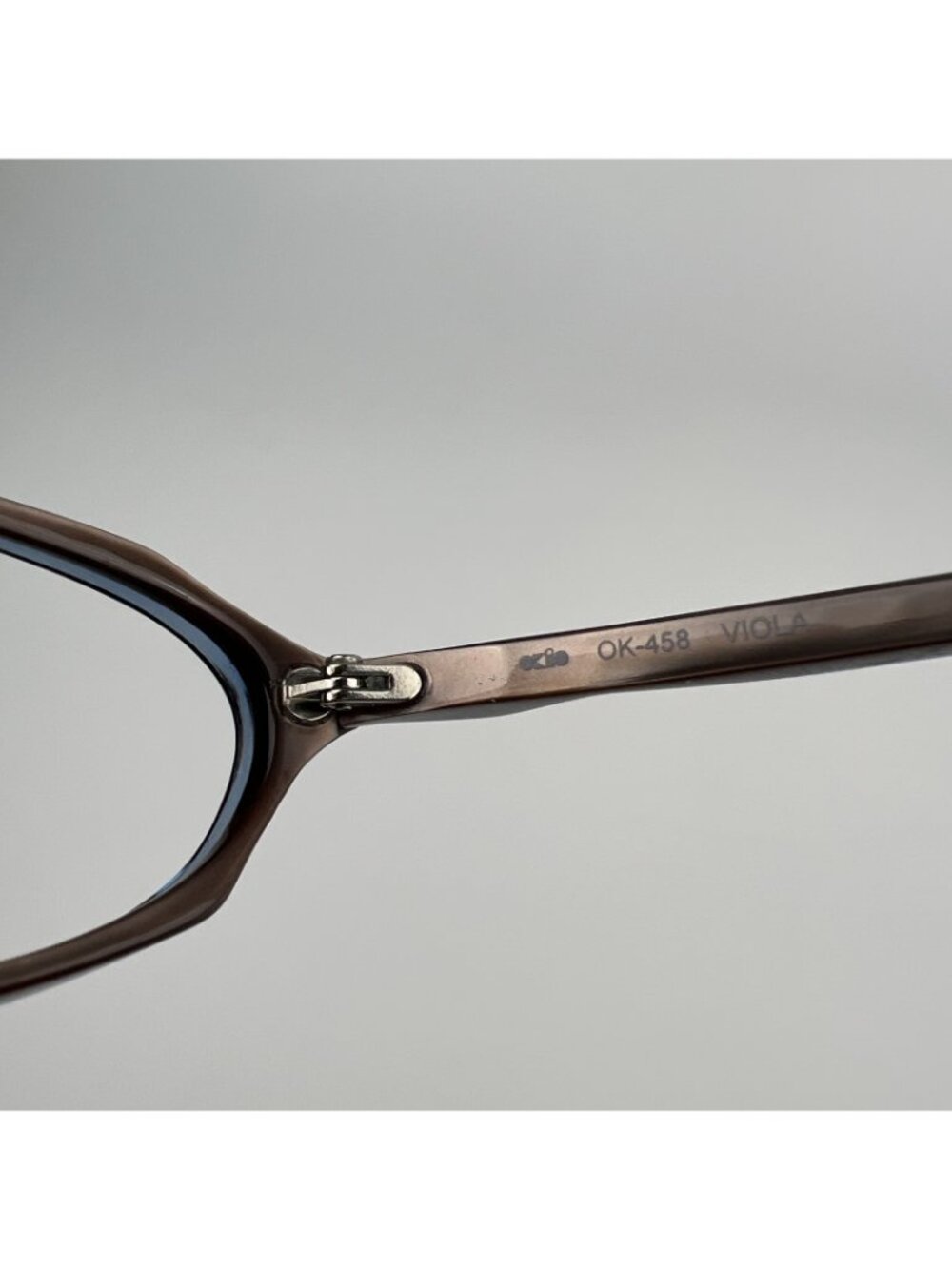 Okio Los Angeles OK-458 Viola Eyeglasses Frames Cat Eye Brown Frames Only - Picture 8 of 8